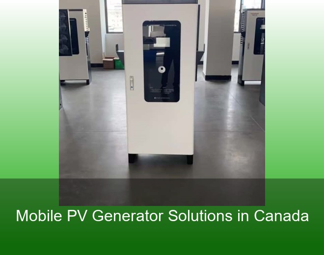 Mobile PV Generator Solutions in Canada